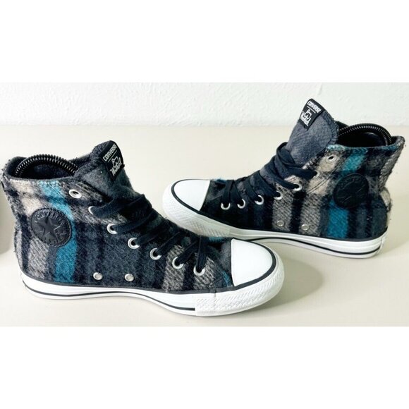 Converse x Woolrich Chuck Taylor Wool Plaid (Women Sz 6 Men Sz 4 ) All Star EUC - Picture 4 of 7